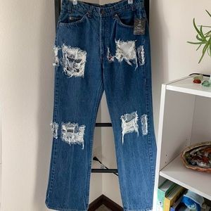 W34 L32 Vintage Reworked Jeans Urban Renewal Collections of Urban Outfitters